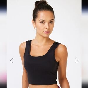 NWT (color Beige) $75 Terez TLC Crop Top in Size Small color beige